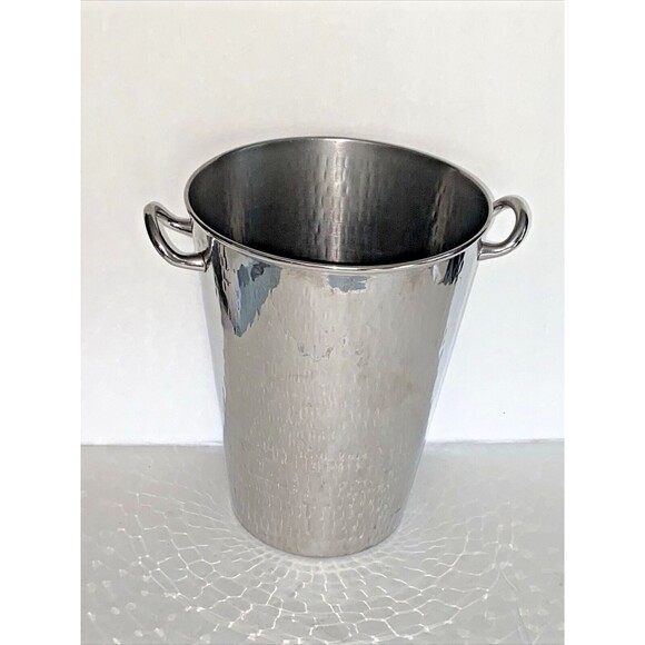 Unbranded Other - Modern Hammered Aluminum Flower Vase 8.5" Tall Branded